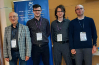 Od lewej: prof. Janusz Hołyst, dr hab. inż. Krzysztof Fornalski, prof. PW, mgr inż. Jan Ostrowski dr inż. Mateusz Ozimek
