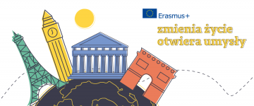 Grafika promująca program Erasmus+
