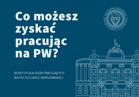 Grafika z Gmachem Głównym PW