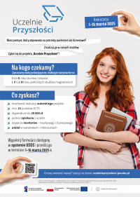 Grafika promująca projekt "Uczelnie Przyszłości"